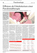 Effizienz als Gütekriterium einer Parodontaltherapie