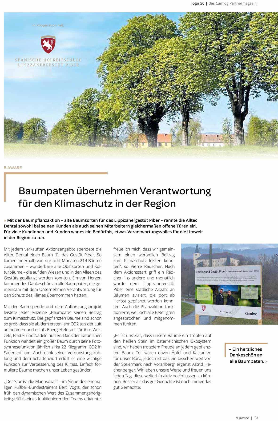 Lipizzaner Baumpflanzprojekt