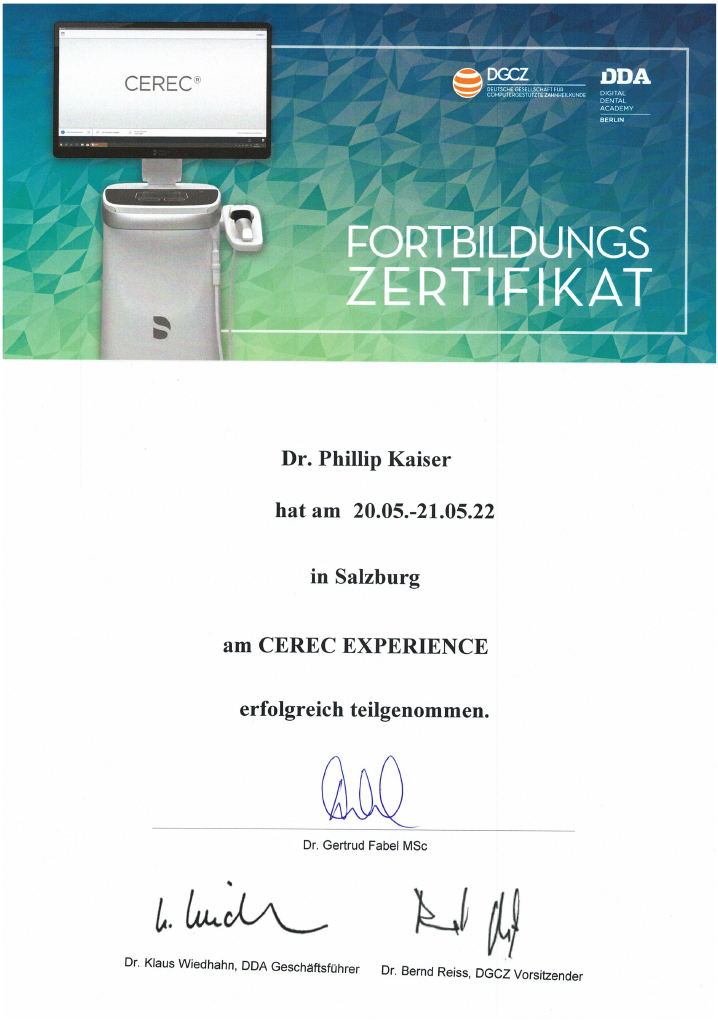 CEREC EXPERIENCE 2022