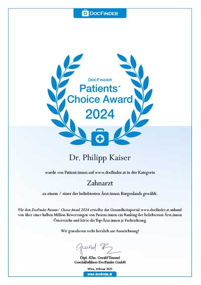 Patients' Choice Awards 2024 - Dr. Philipp Kaiser