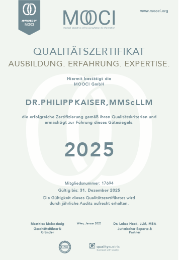 Qualitätszertifikat MOOCI 2025