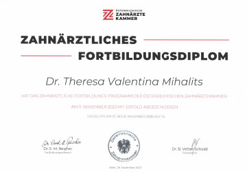 Zahnärztliches Fortbildungsdiplom
