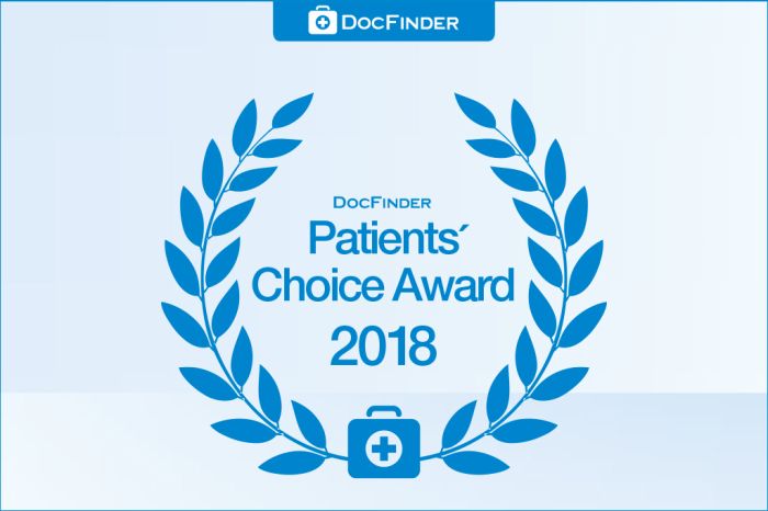 DocFinder.at Patient's Choice Award 2018